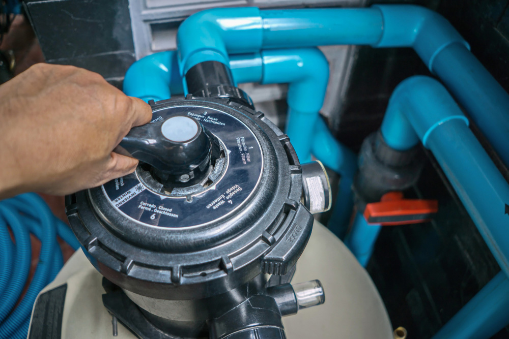Pool Filter with Multi-Port Valve