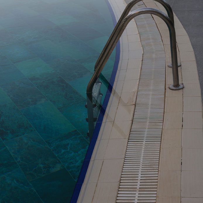 Swimming Pool With Metal Ladder — Hi-Tech Pools & Spas In Yarawonga, NT